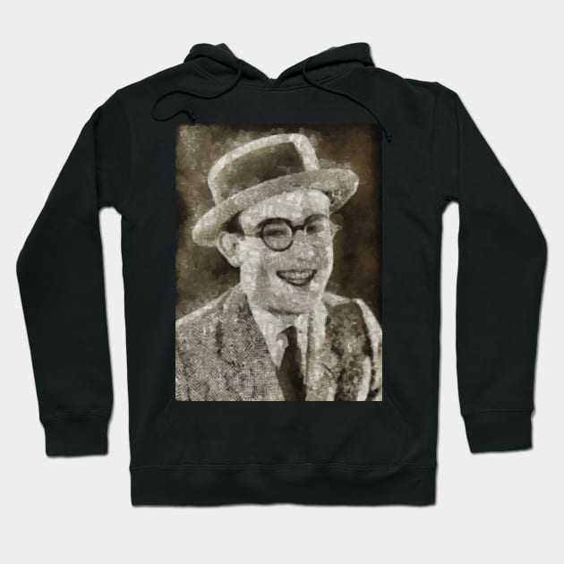 Harold Lloyd Portrait Hoodie by Ryan Rad